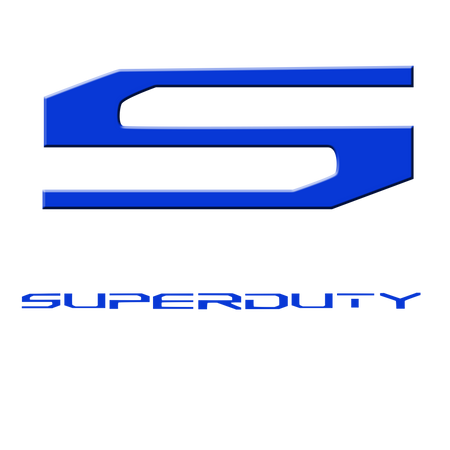 17-19 SUPERDUTY Raised Logo Acrylic Emblem Insert 3-Piece Kit for Hood, Tailgate, & Interior WHITE