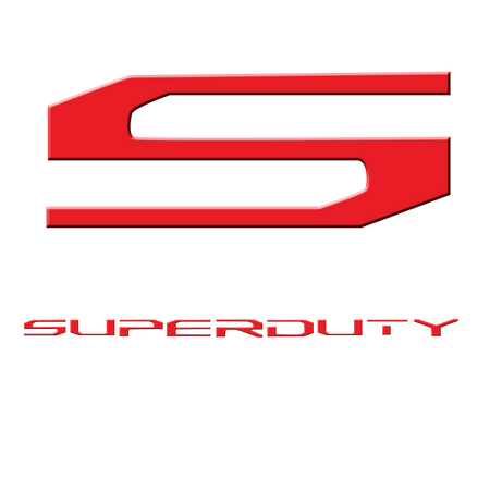 17-19 SUPERDUTY Raised Logo Acrylic Emblem Insert 3-Piece Kit for Hood, Tailgate, & Interior WHITE