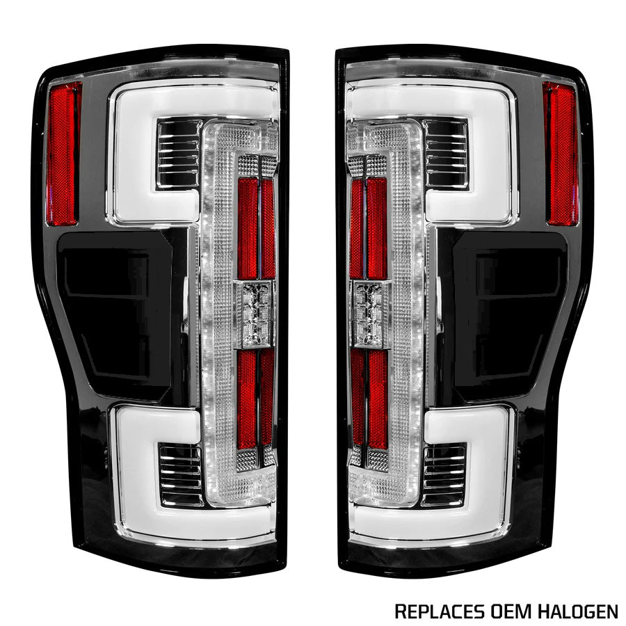 Ford Super Duty 20-22 (Replaces OEM Halogen) Tail Lights OLED in Clear