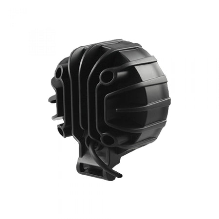 3500 Lumen LED Driving Light 6000K White LEDs Black Chrome Clear Lens w/ Black Reinforced Housing