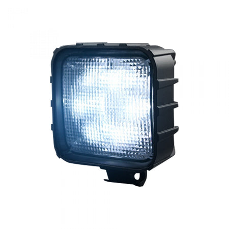 High-Power 3000 Lumen LED Driving Lights 3500k white leds chrome w/ Clear Lens & Black Housing