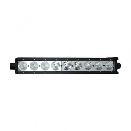6750 LUMEN 18" LED LIGHT BAR & RECON WIRING KIT - 9 Individual 10-Watt (90-Watt Total) CREE XML LEDs