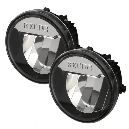 Ford 09-14 F-150 LED Fog Lights 2-Piece Set Clear / Chrome