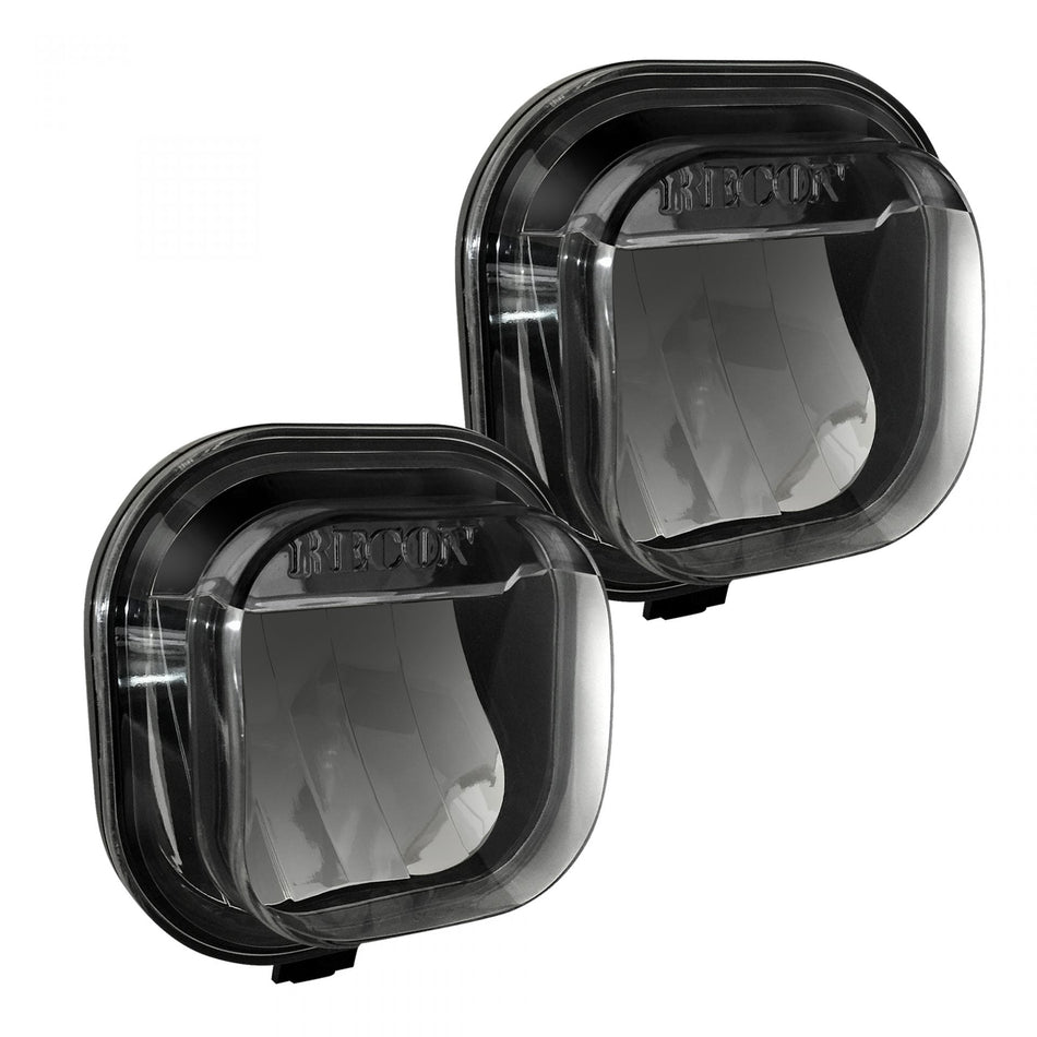 Ford Super Duty 11-16 2-Piece Fog Lights Set in Clear & Chrome