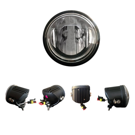 Driving Light Kit LED w/ Complete Wiring Hardware & RECON Rock Guard