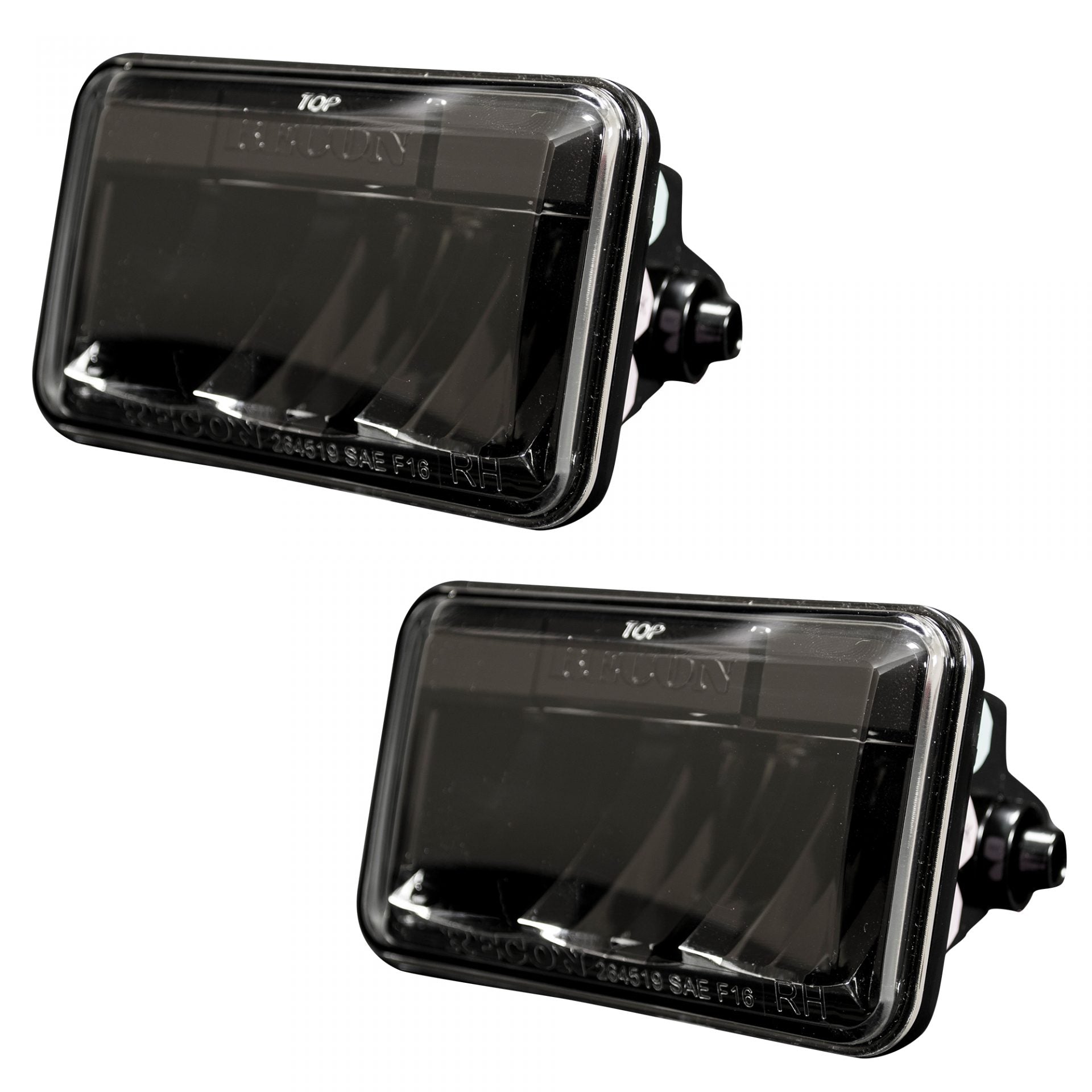 Ford Super Duty 15-19 & 17-19 LED 2-Piece Fog Lights Set in Smoked & Black