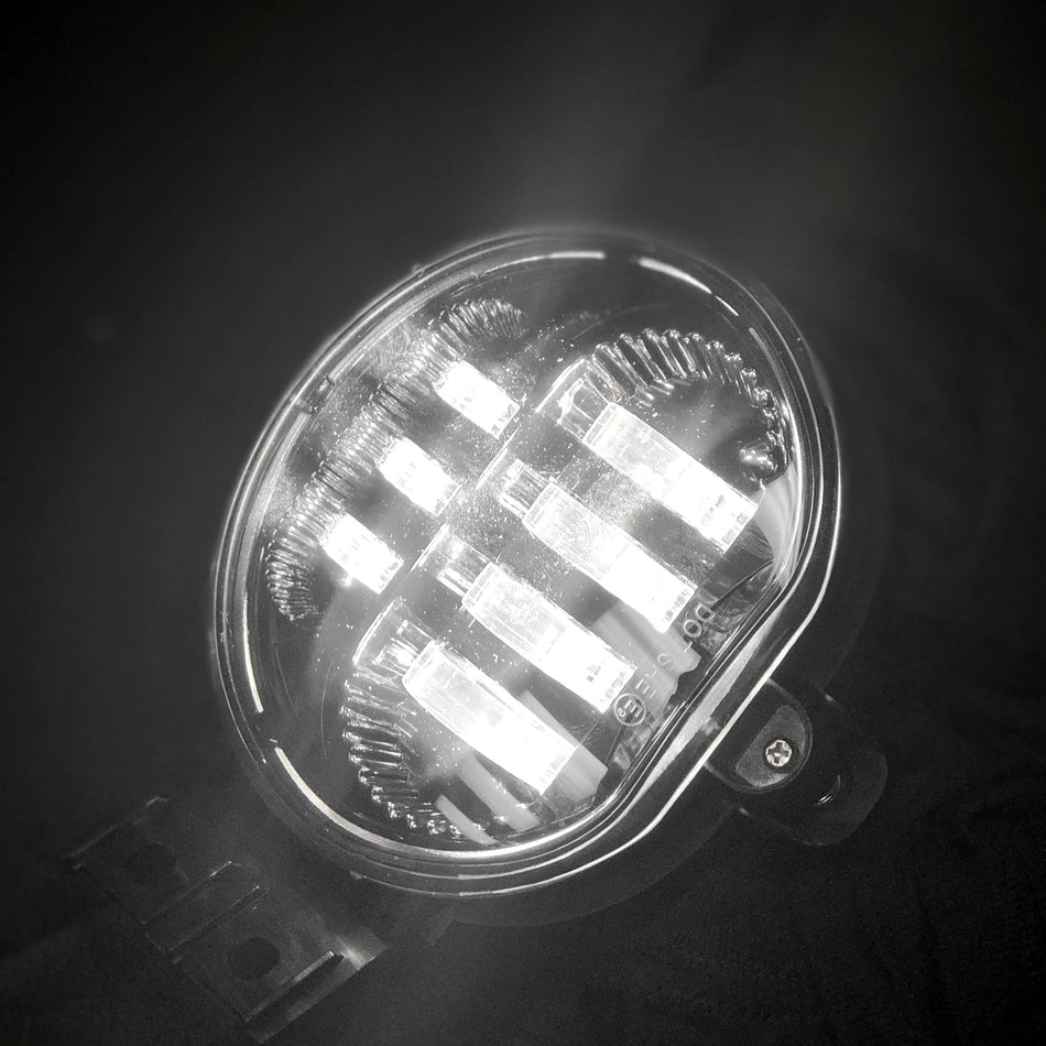 Dodge Ram 1500 02-08 & 2500/3500 03-09 2-Piece LED Fog Lights Set in Smoked & Black