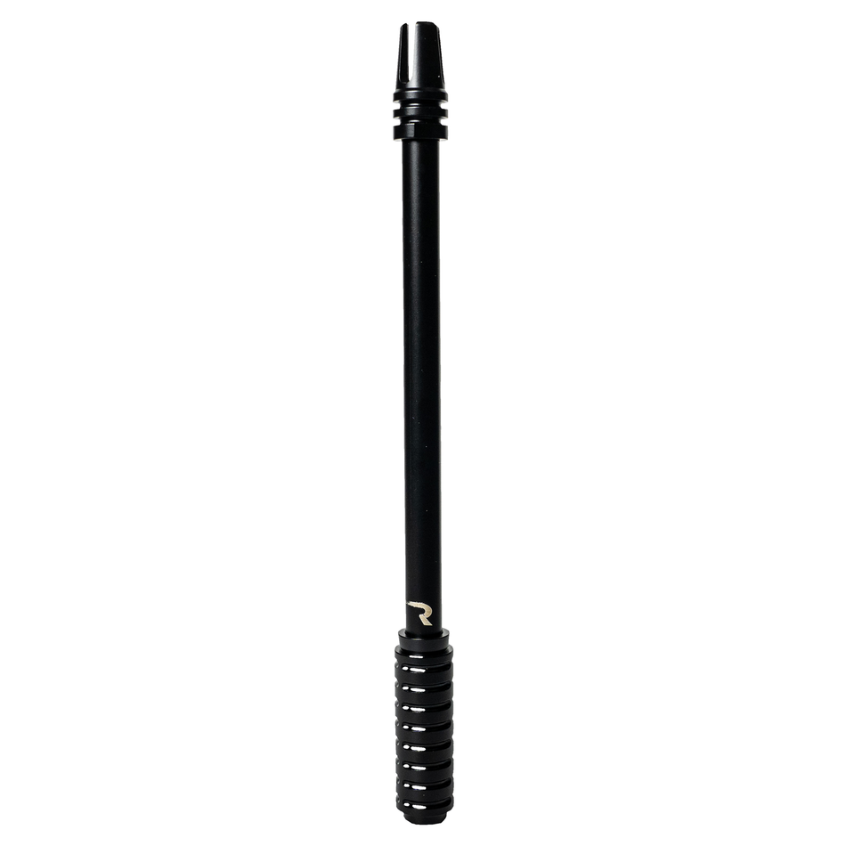 264ANTCBBK - Rifle Barrel 10" Aluminum Combat Antenna w/ 3-Pronged Flash Hider - Universal Fitment Fits All Makes & Models w/ OEM Factory Threaded Antenna - BLACK