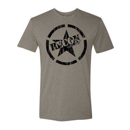 Short Sleeve Army Star - black and warm grey