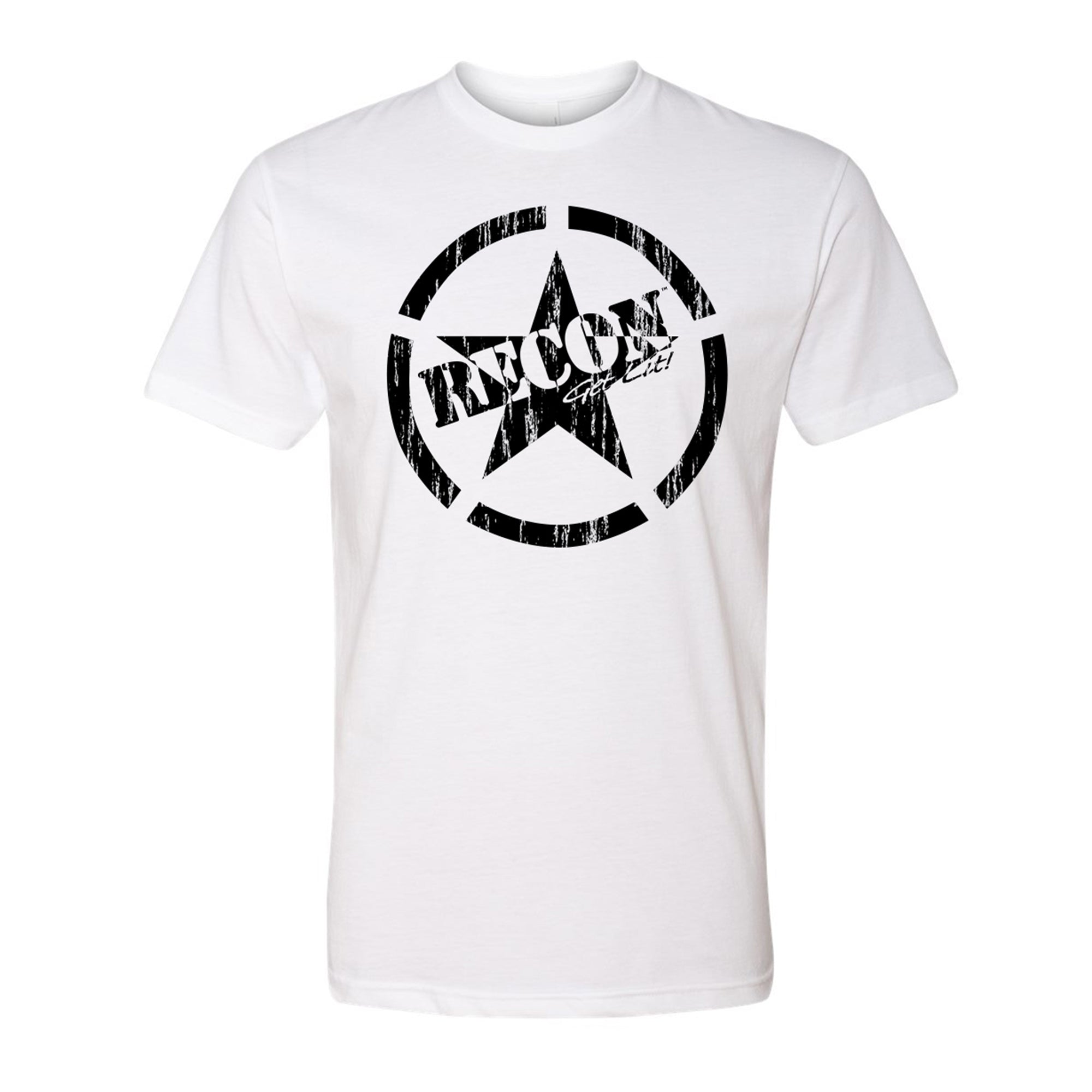 Short Sleeve Army Star - black & white