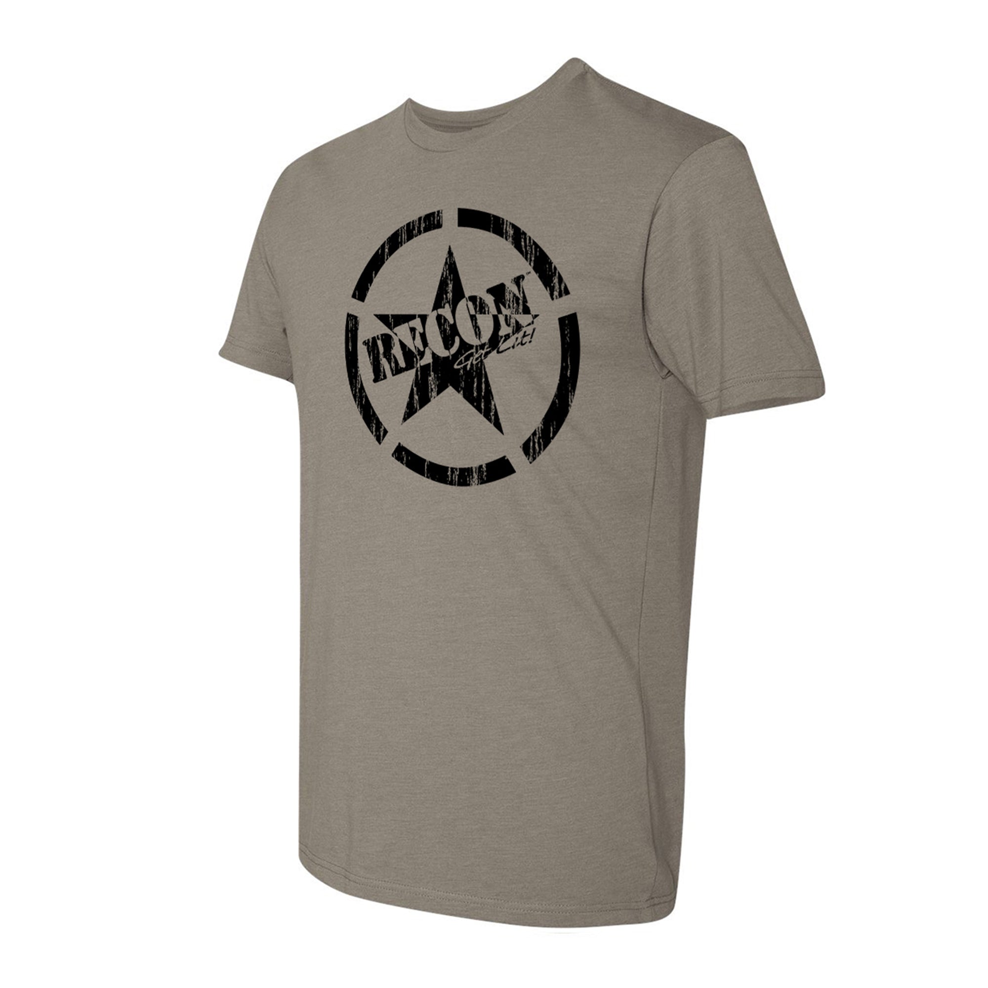 Short Sleeve Army Star - black and warm grey