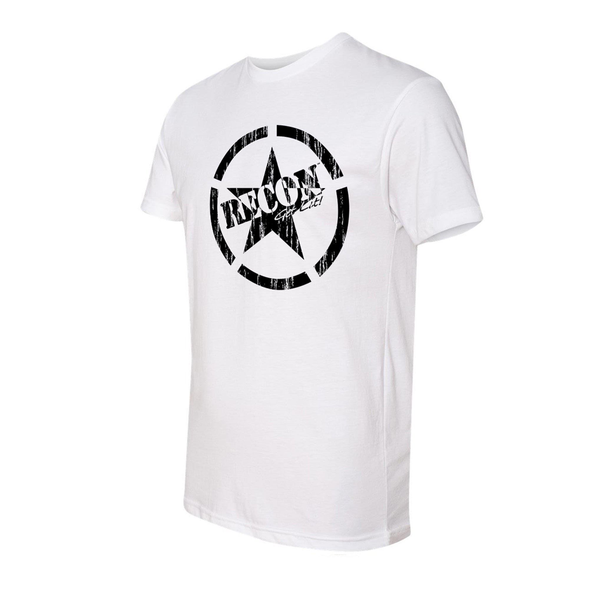 Short Sleeve Army Star - black & white