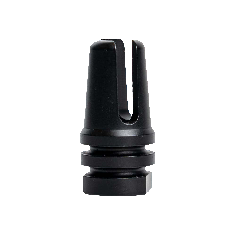 264CBBK106 - Interchangeable Classic 3-Pronged Design Rifle Barrel Antenna Tip Flash Hider - This interchangeable flash hider barrel tip fits RECON Combat Style Antennas - BLACK
