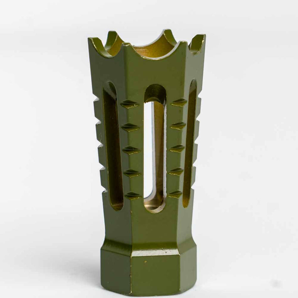 AR-15 Flared & Spiked Door Rifle Barrel Antenna Tip Flash Hider Olive Drab/Army Green