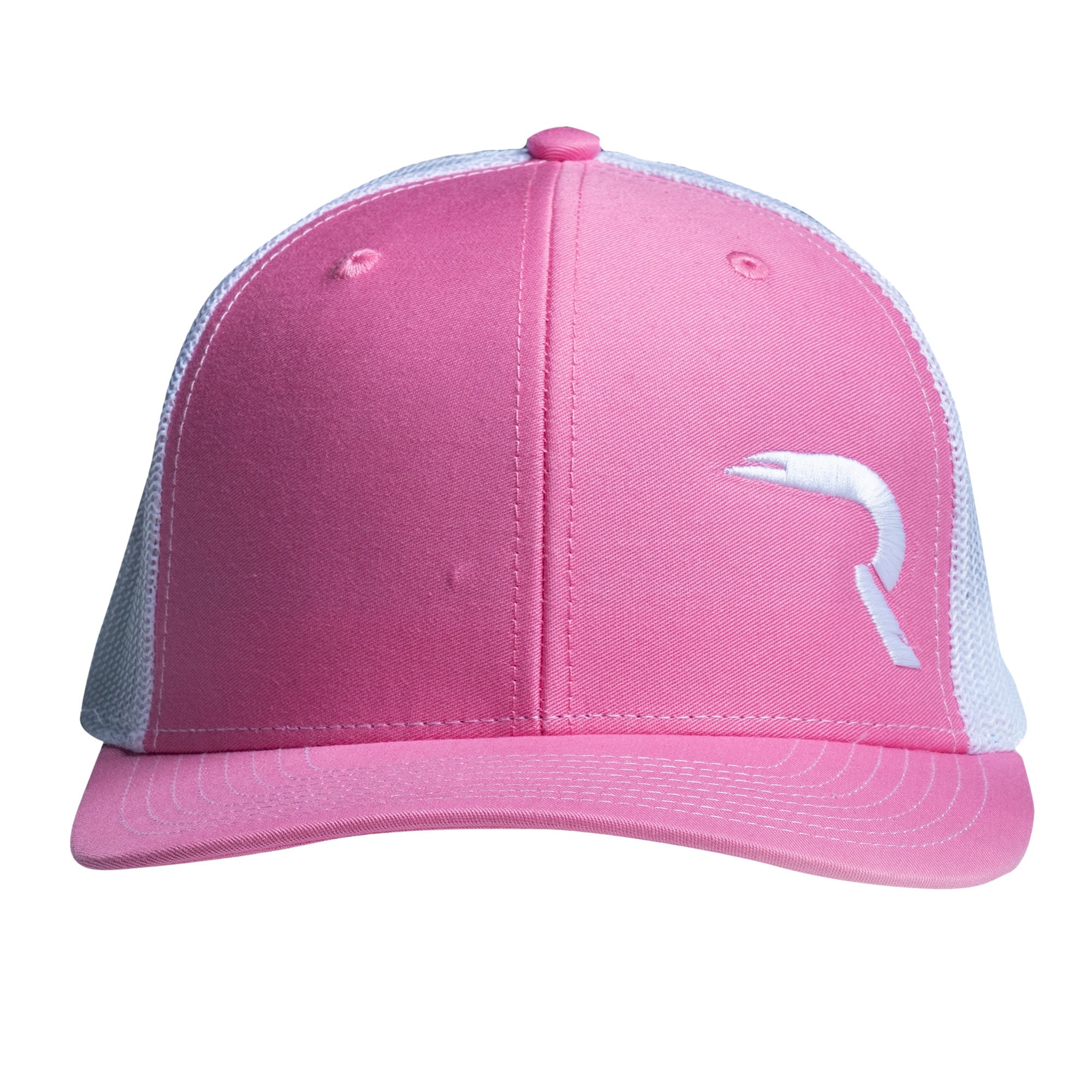 RECON “R” Snapback Hat – Pink / White