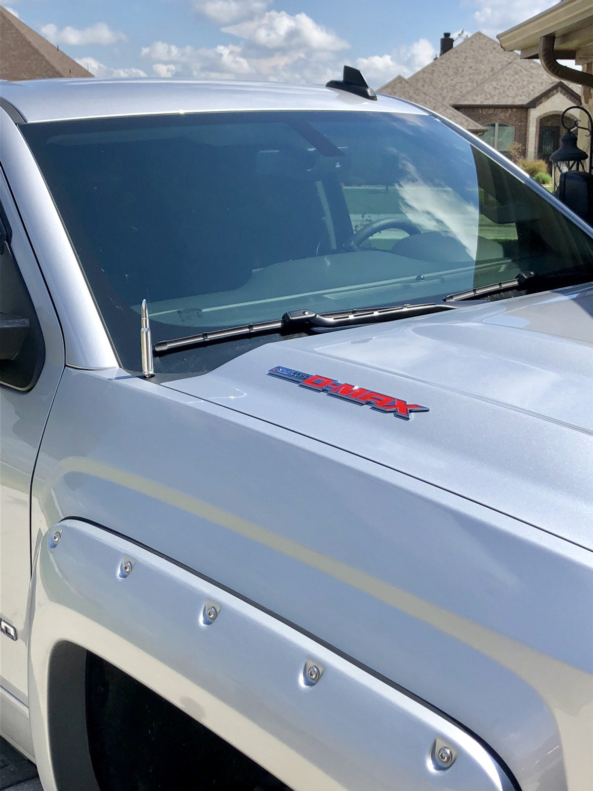 Aluminum 8" Antenna (Fits OEM Factory Threaded Antenna) in Chrome