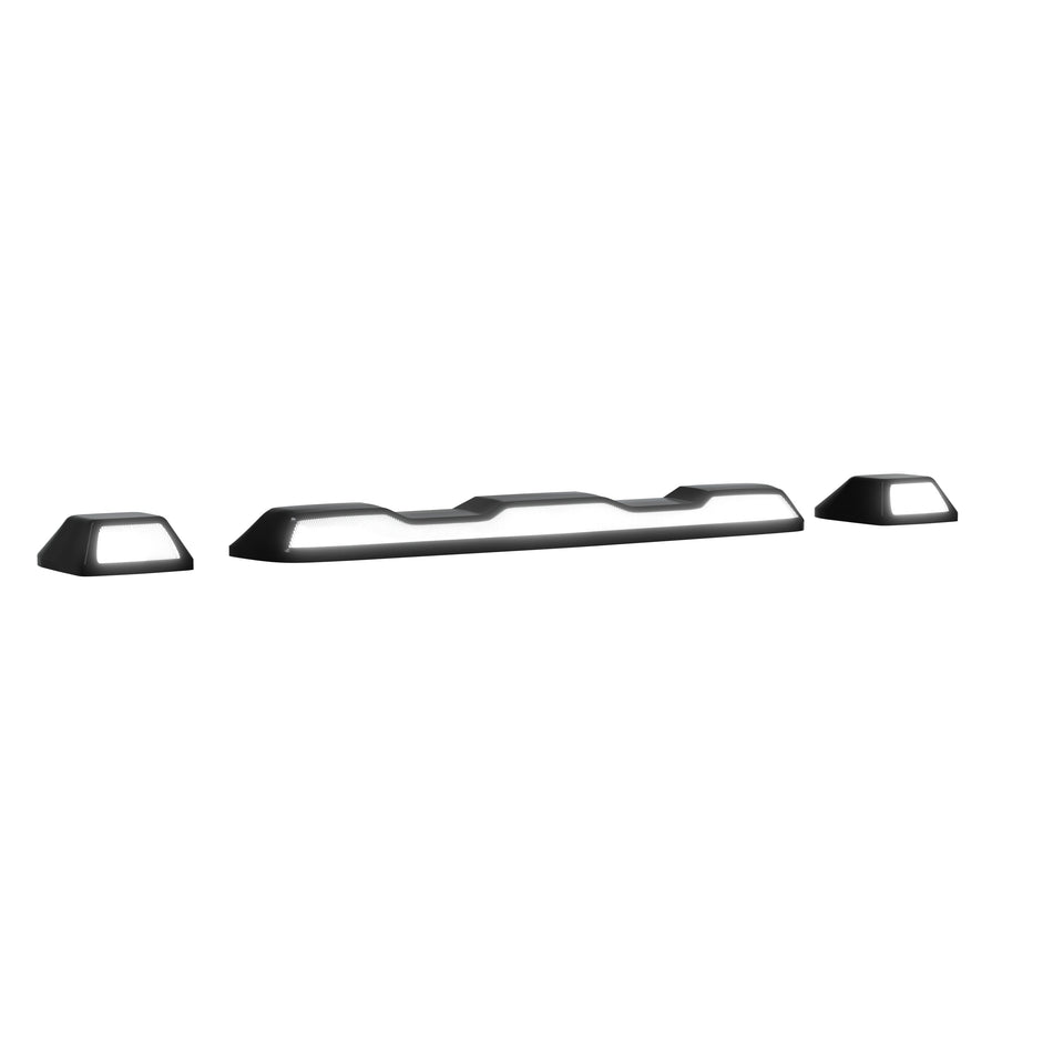 GMC & Chevy 20-24 (4th GEN Body Style) Heavy-Duty (3-Piece Set) Smoked Cab Roof Light Lens with White LED’s - (Attn: This part is for trucks that DID NOT come with factory installed cab roof lights)