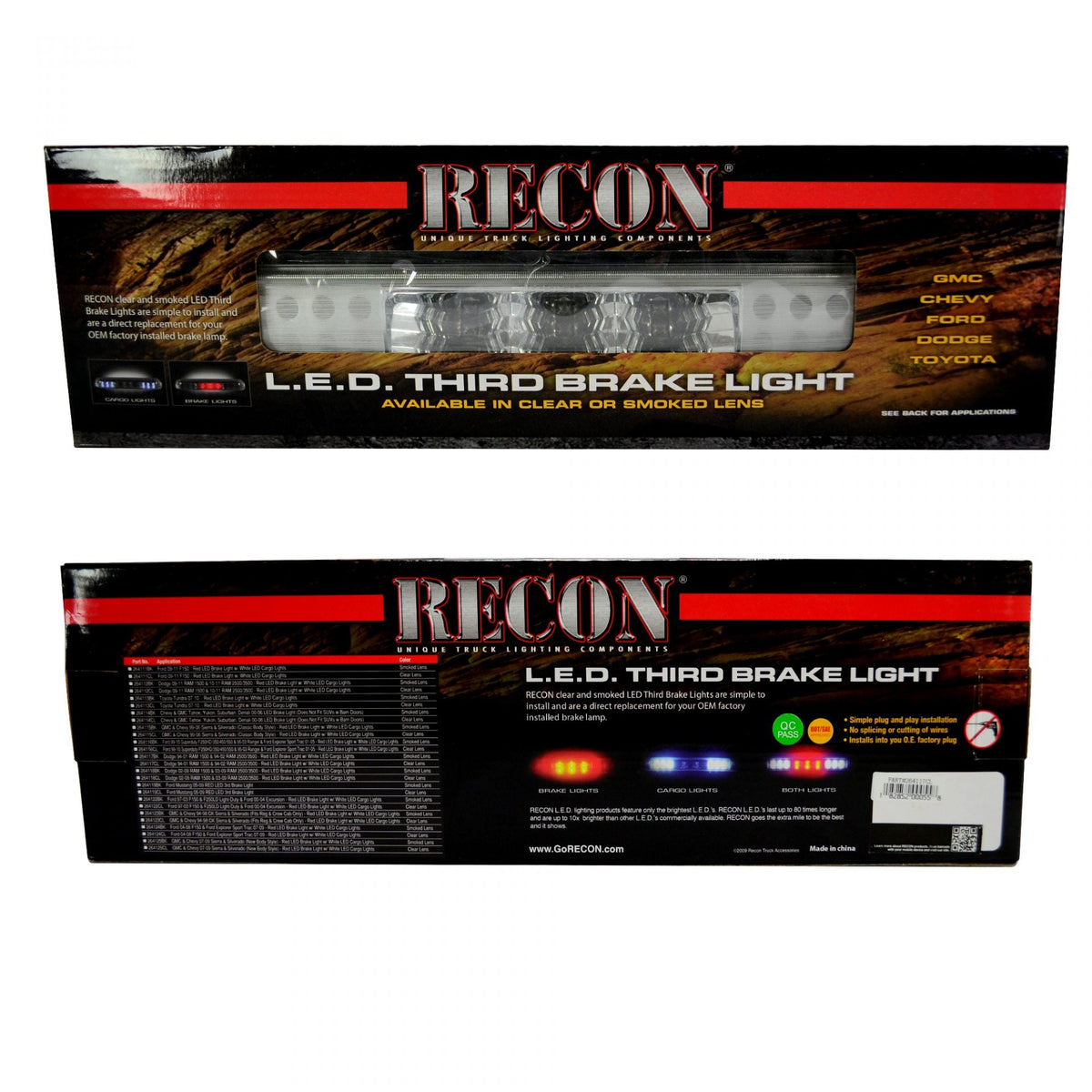 Dodge RAM 1500 94-01 &amp; 2500/3500 94-02 3rd Brake Light Kit LED Clear