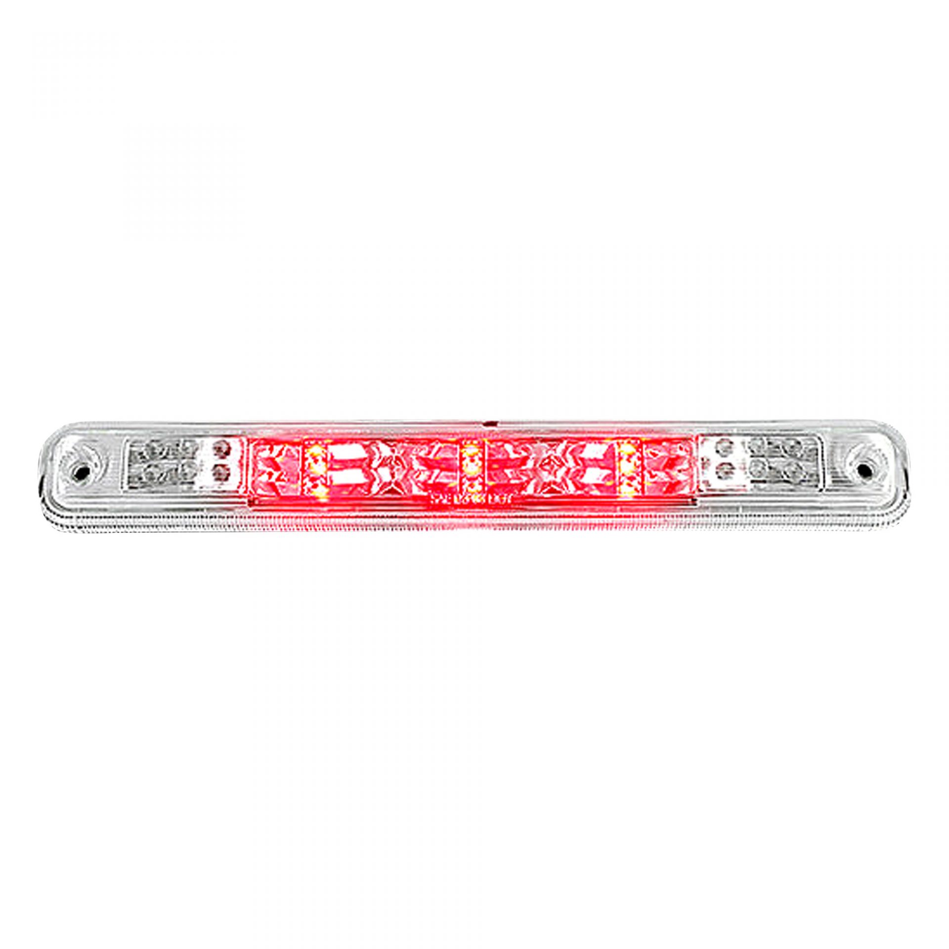GMC Sierra &amp; Chevy Silverado 94-98 3rd Bake Light Kit Red LED in Clear