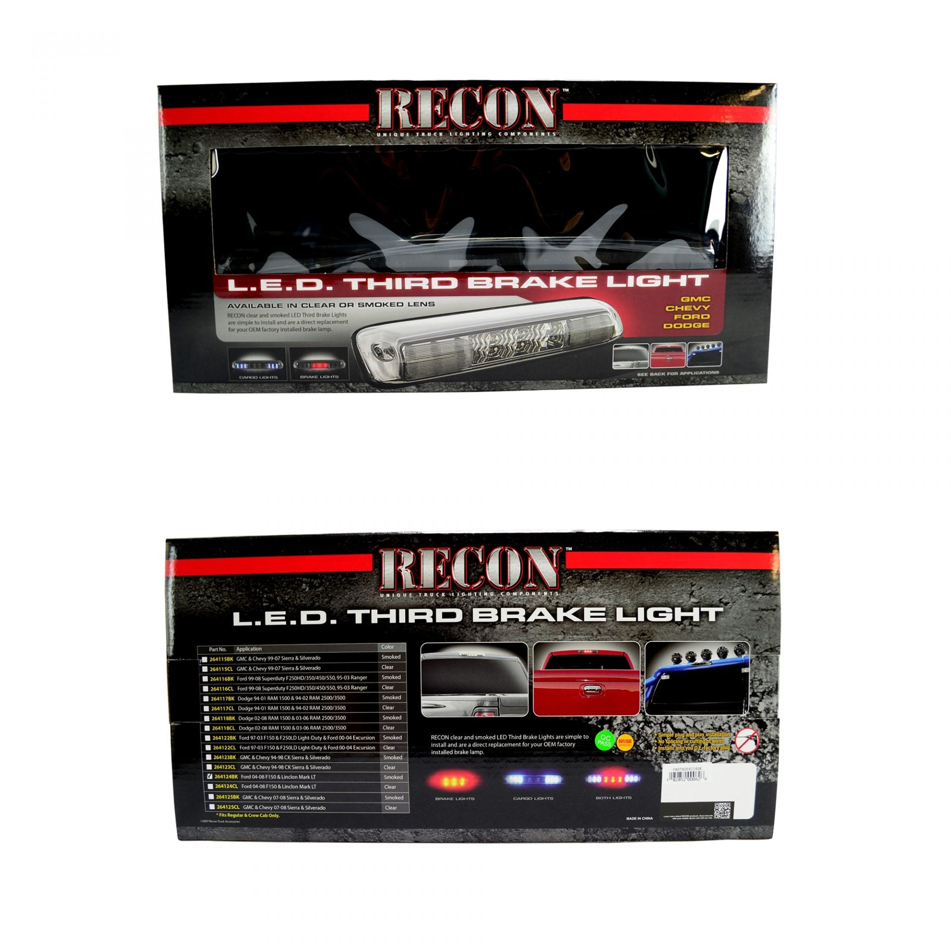 Ford F150 04-08 &amp; Explorer Sport Trac 06-09 3rd Brake Light Kit LED in Smoked