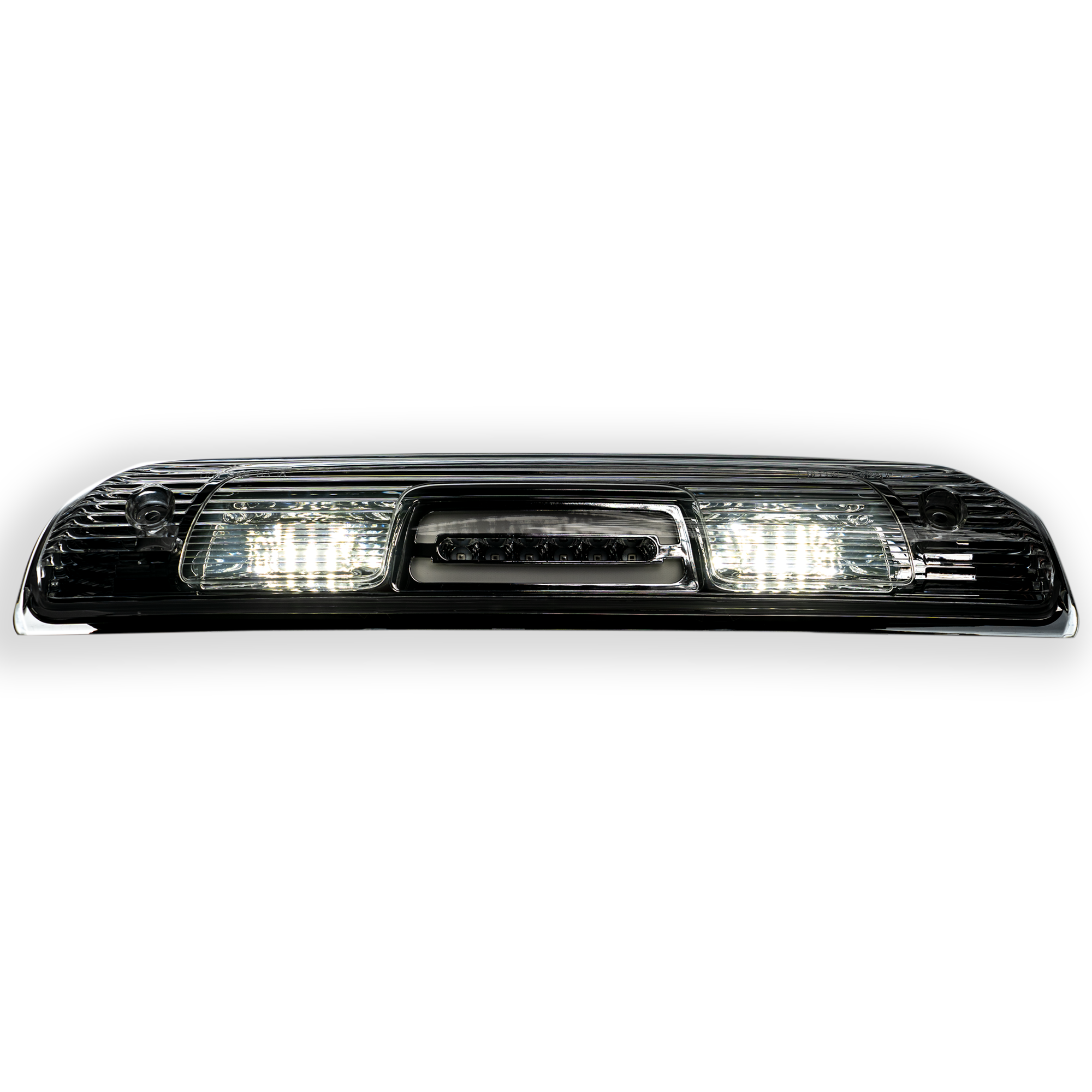 White GMC Sierra &amp; Chevy Silverado 1500 14-18 &amp; 2500/3500 14-19 3rd Brake Light Cree XML LED in Clear