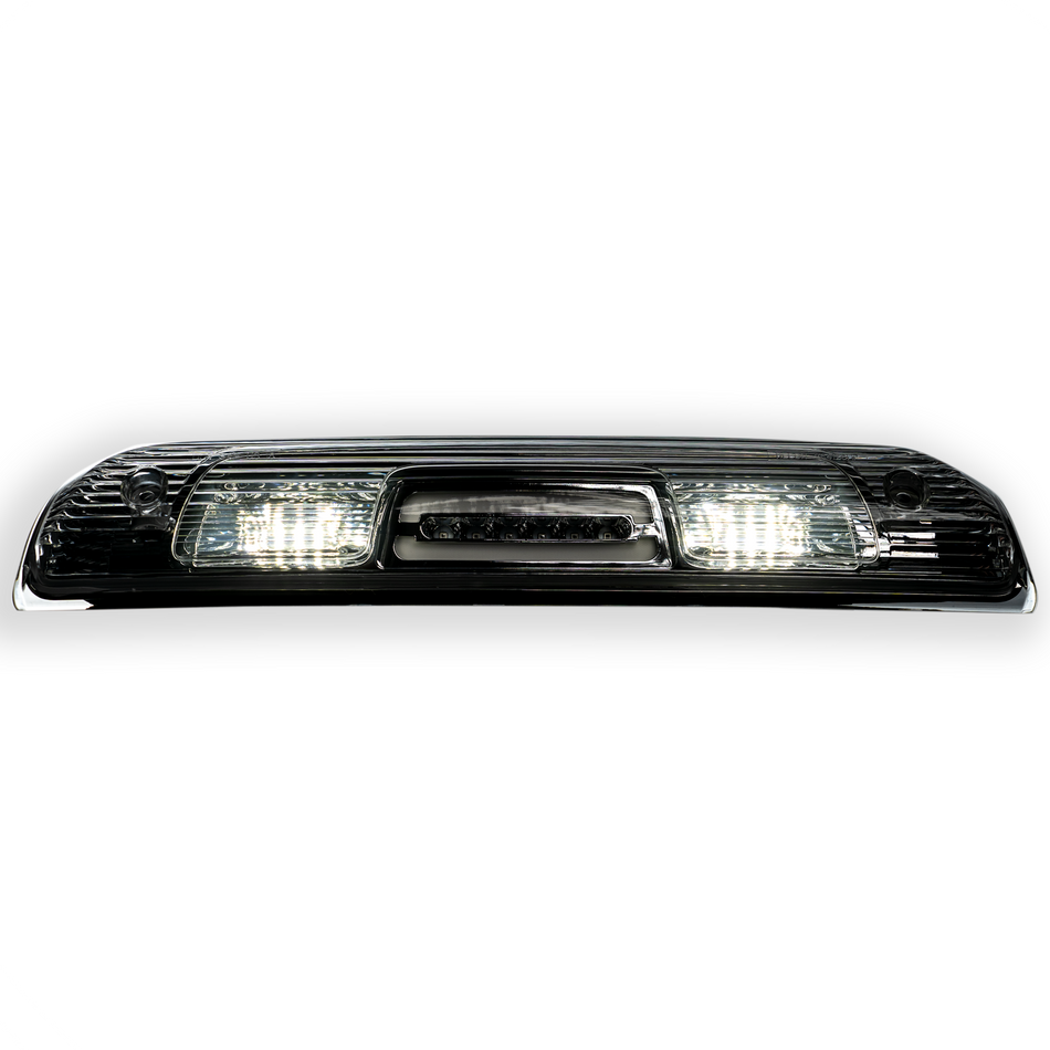White GMC Sierra &amp; Chevy Silverado 1500 14-18 &amp; 2500/3500 14-19 3rd Brake Light Cree XML LED in Clear