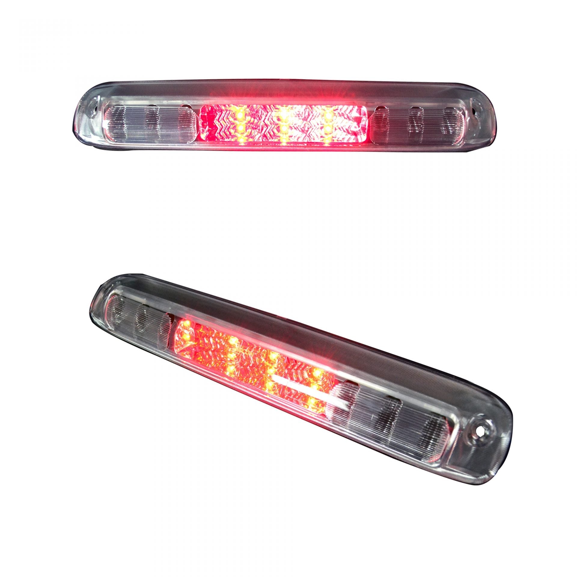 GMC Sierra &amp; Chevy Silverado 1500 14-18 &amp; 2500/3500 14-19 3rd Brake Light Kit LED Clear