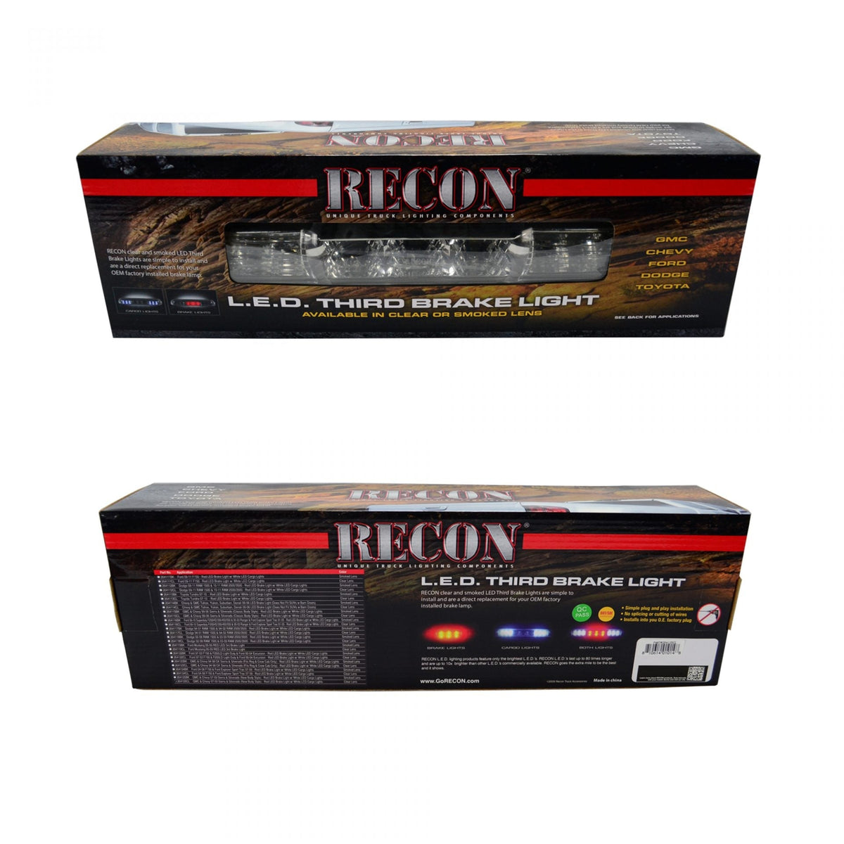 GMC Sierra &amp; Chevy Silverado 1500 14-18 &amp; 2500/3500 14-19 3rd Brake Light Kit LED Clear