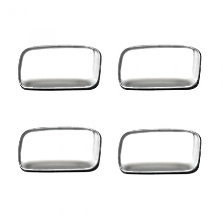 GMC Sierra &amp; Chevy Silverado 15-19 Dually Fender Light Red &amp; Amber 4 LED Clear w/ Chrome Trim