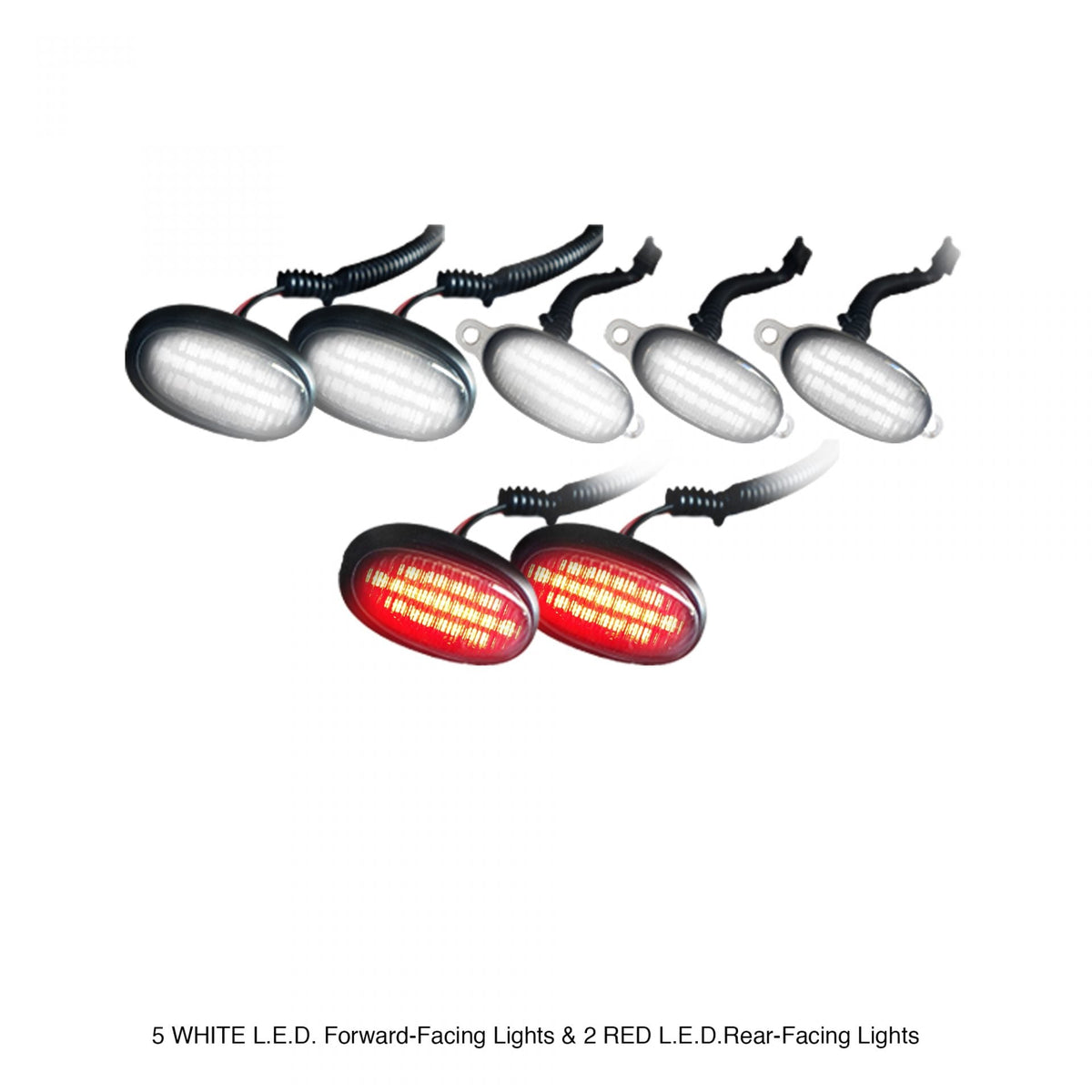 Ford Raptor 09-14 Fender Light Amber &amp; Red LED in Smoked w/ Black Trim