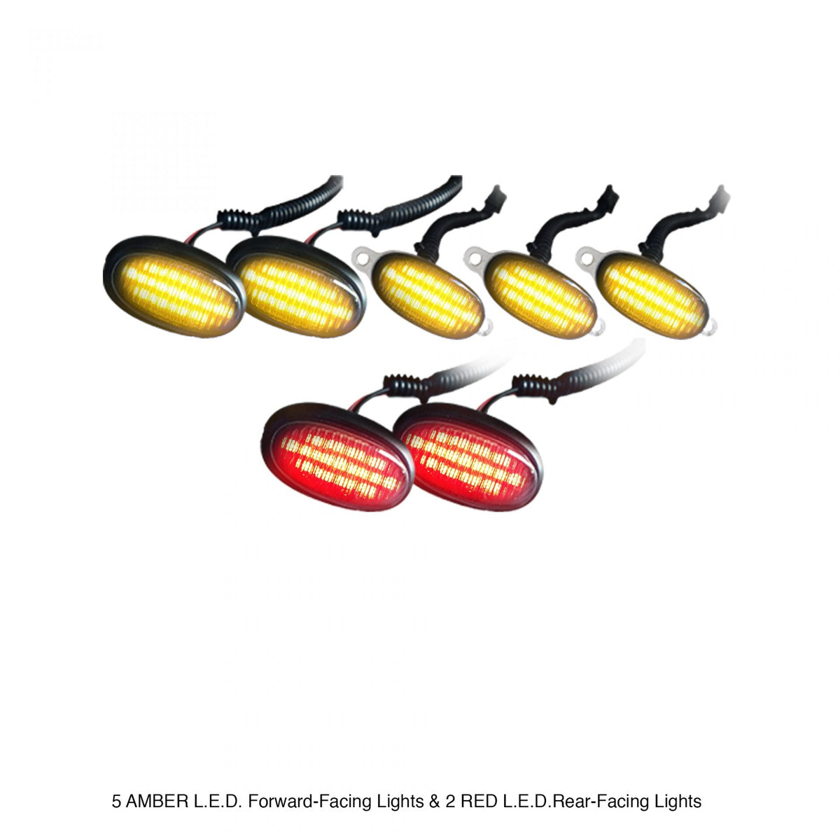 Ford Raptor 09-14 Fender Light Amber &amp; Red LED in Smoked w/ Black Trim