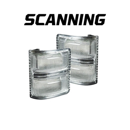 Ford F250/F350 08-16 Super Duty Side Mirror Lenses White &amp; Amber LED Clear