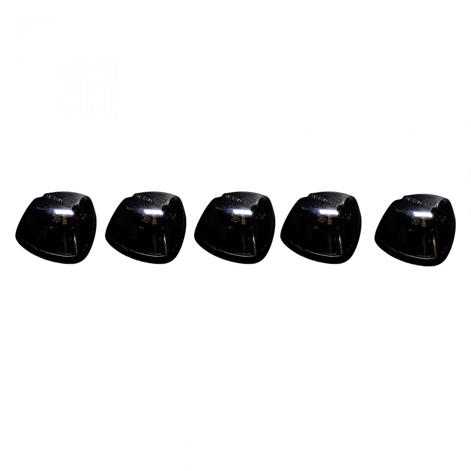 Dodge 94-98 5 Piece Cab Roof Light Set 194 Bulbs Smoked Lens in Amber
