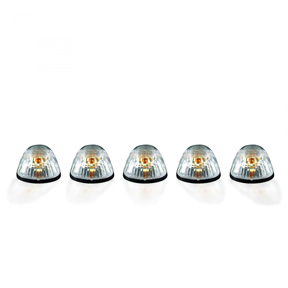 Dodge RAM 94-98 5 Piece Cab Roof Lights 194 Bulbs Clear Amber