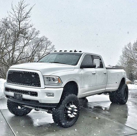 Dodge Heavy-Duty 2500/3500 03-19 Cab Light Set Strobe LED Smoked Lens in White &amp; Amber