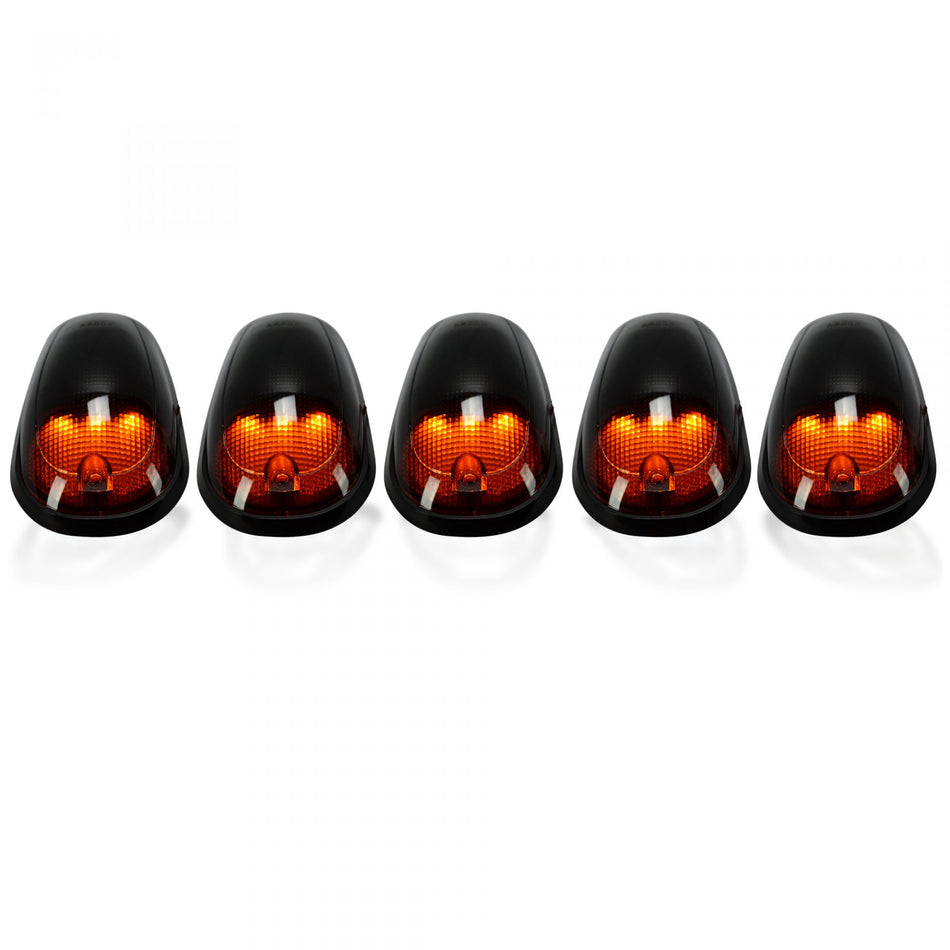 Dodge Heavy-Duty 2500/3500 03-19 Cab Light Set Strobe LED Smoked Lens in White &amp; Amber