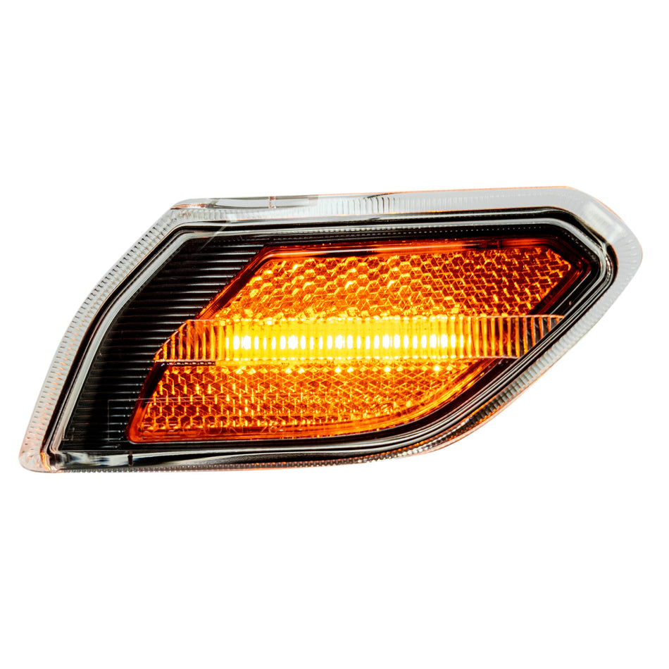 Jeep JL Wrangler 18-24 Amber Front Fender Side Marker Lenses LED Clear