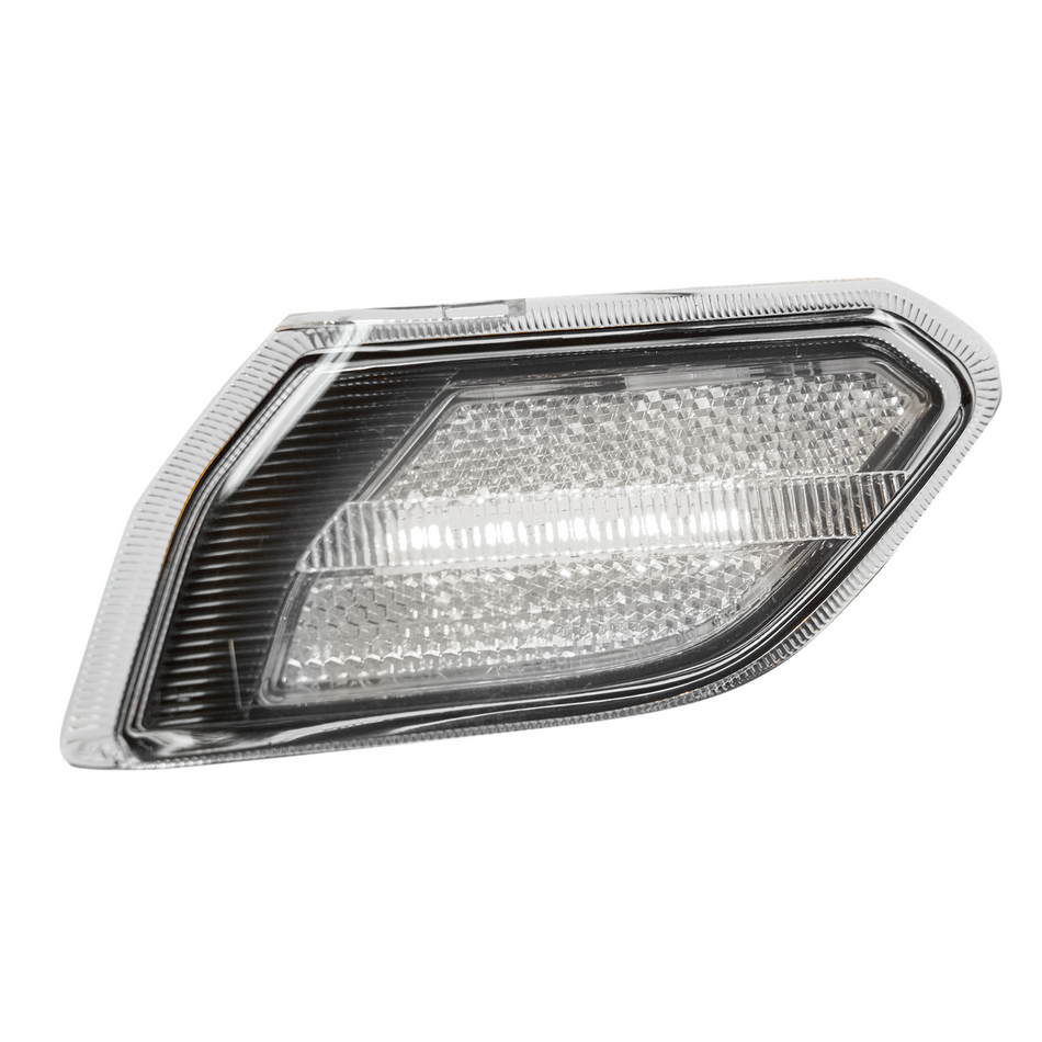 Jeep JL Wrangler 18-24 White Front Fender Side Marker Lenses LED Clear