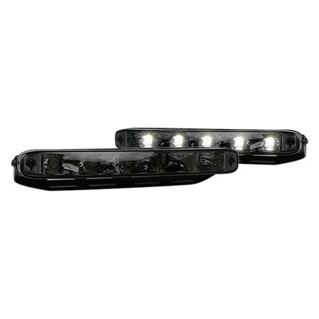LED Daytime Running Lights Rectangular Housing with Smoked Lens