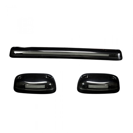 MC &amp; Chevy 07-14 3 Piece Cab Roof Light Set OLED Smoked Lens in Amber