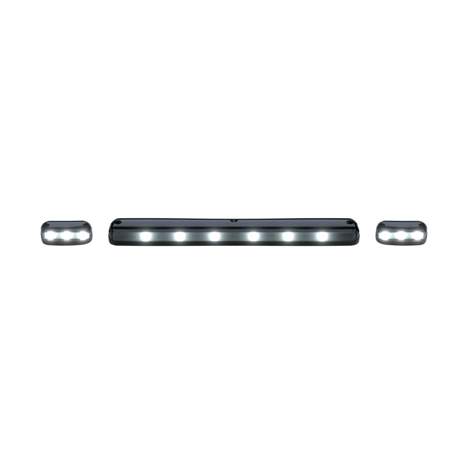 GMC & Chevy 07-14 3 Piece Cab Roof Light Set OLED Smoked Lens in White
