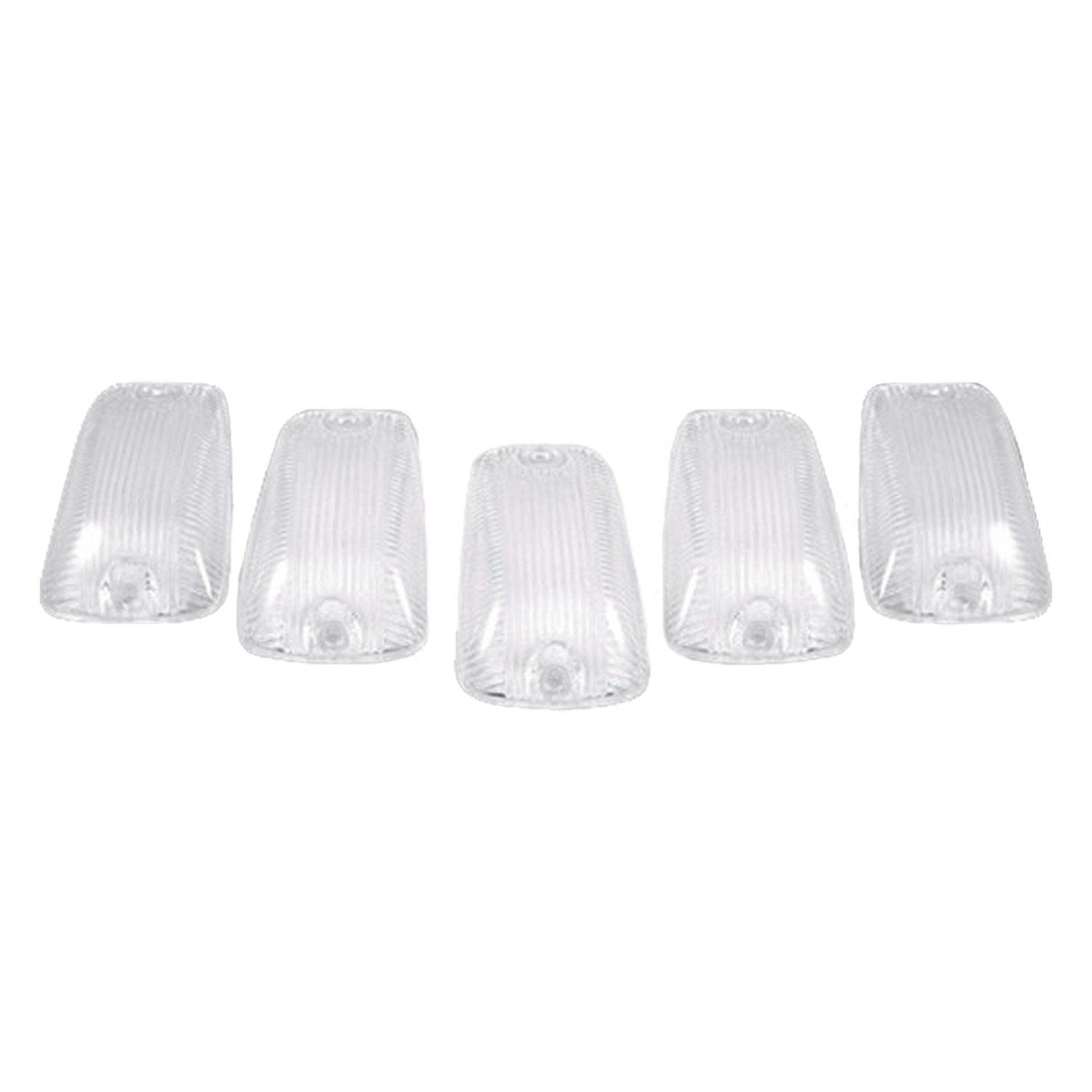 GMC &amp; Chevy 88-02 Amber LED Cab Roof Light 5-Piece Set with Clear Lens