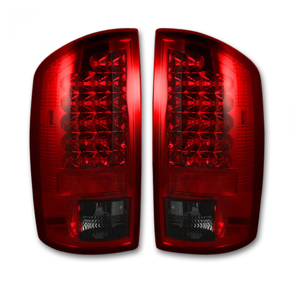 Dodge RAM 1500 07-08 Tail Lights LED in Red