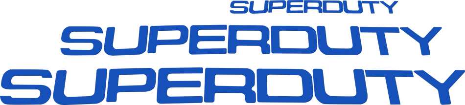 Ford Super Duty 17-19 Acrylic Emblem Inserts in Blue
