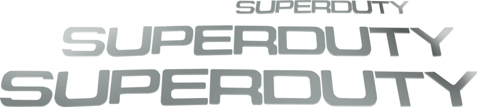 Ford Super Duty 17-19 Acrylic Emblem Inserts in Chrome