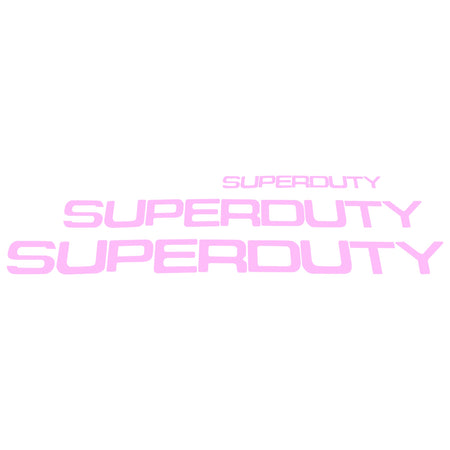Ford Super Duty 08-16 Acrylic Emblem Inserts in pink