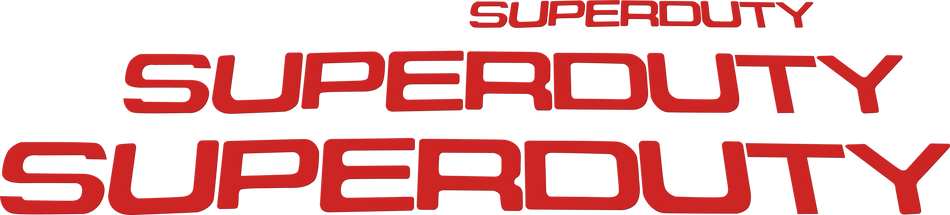 Ford Super Duty 08-16 Acrylic Emblem Inserts in red