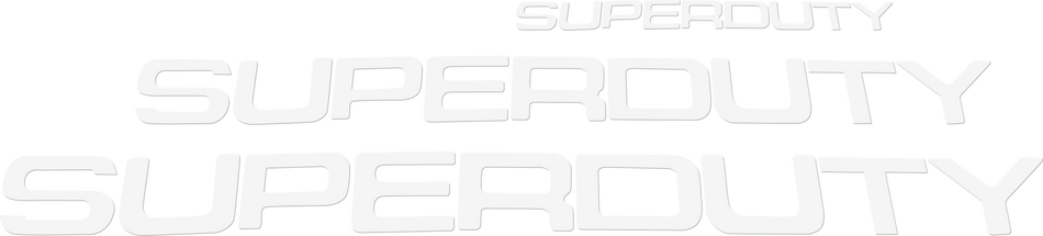 Ford Super Duty 08-16 Acrylic Emblem Inserts in White