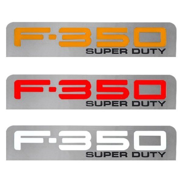 Ford F350 08-10 Illuminated Door Sill Chrome in Amber, Red &amp; White