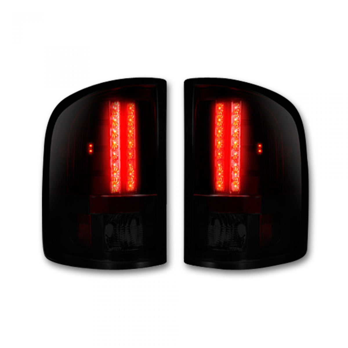 DARK RED SMOKED LED Tail Lights 07-13 GMC SIERRA 1500/2500/3500 Single Wheel ONLY